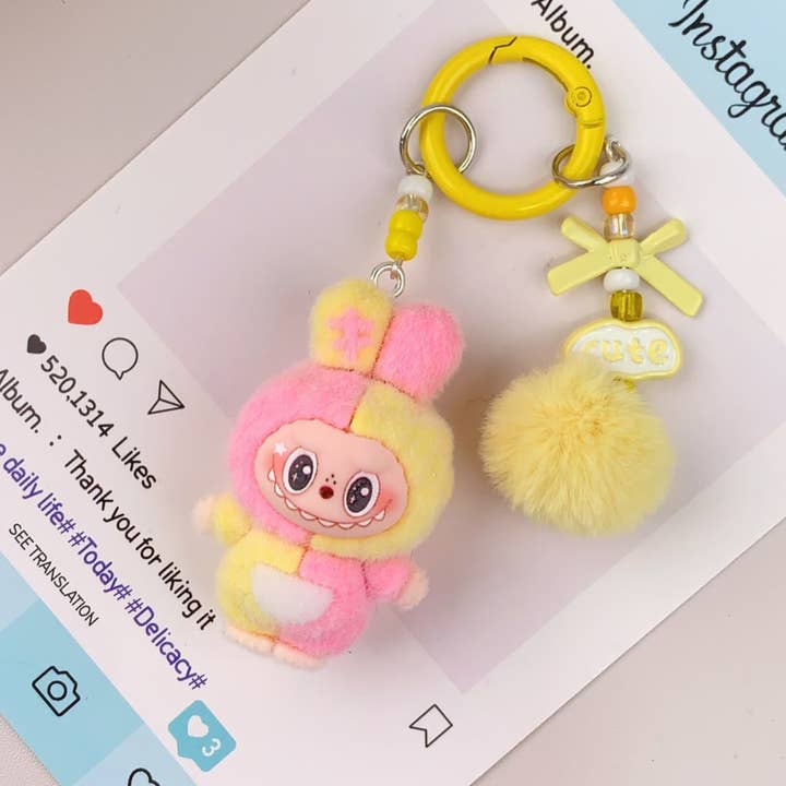Lilyrosy(Duty free) - Wholesale Keychain - Women's - Labu Hot-Selling Cute Bunny Keychain holiday gifts7