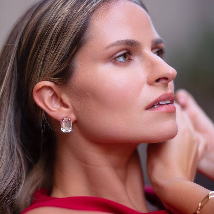 Stardust Mini Crystal Stud Earrings for wholesale by Coravana Jewelry