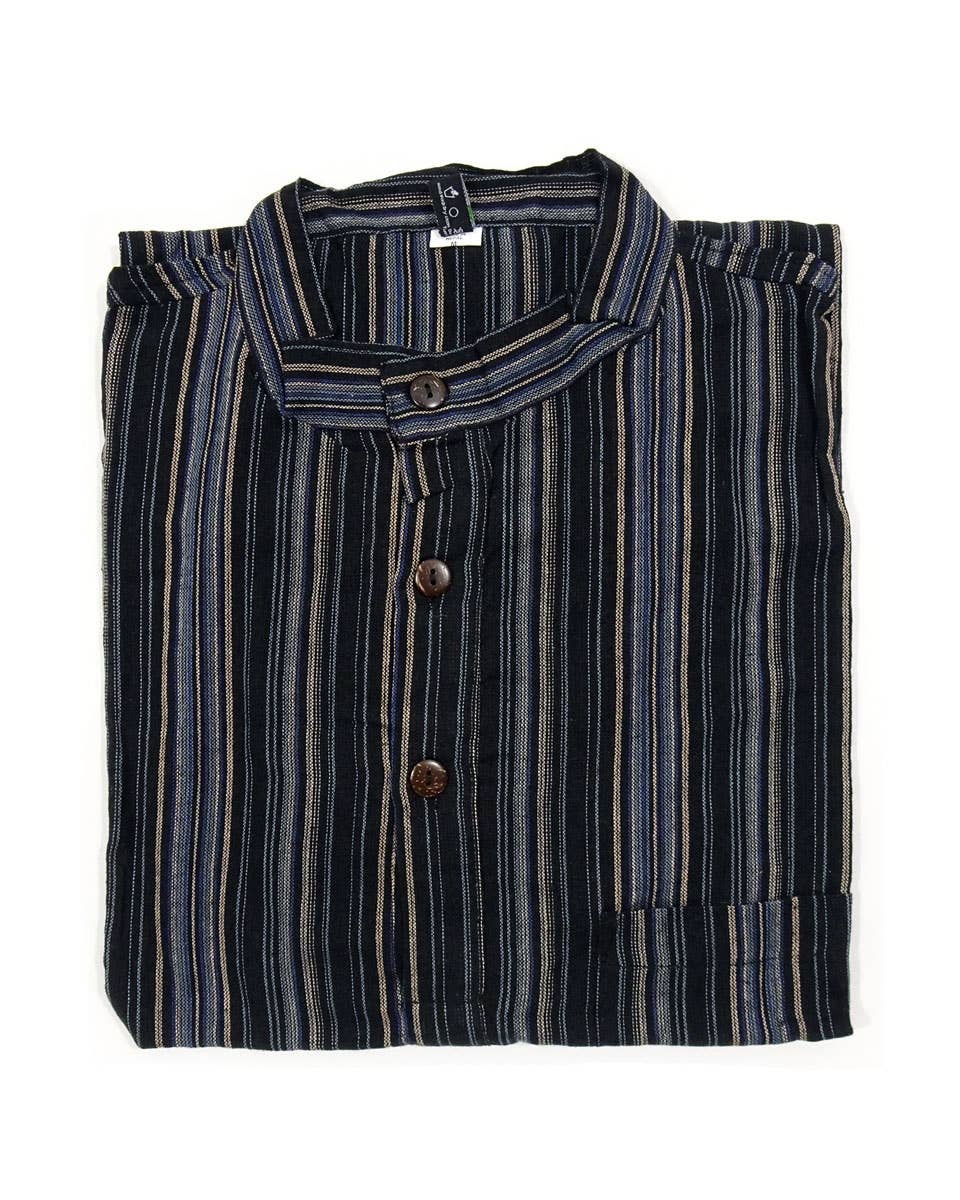 Zig Zag Asian Collection - Wholesale Button Down Shirt - Men's - Striped Cotton Kurta4