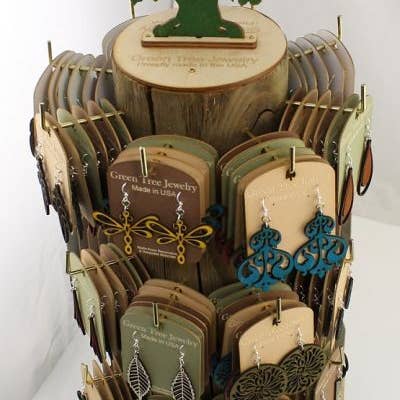 Green Tree Jewelry - Wholesale Jewellery stand & display - Green Tree Log Rack Only