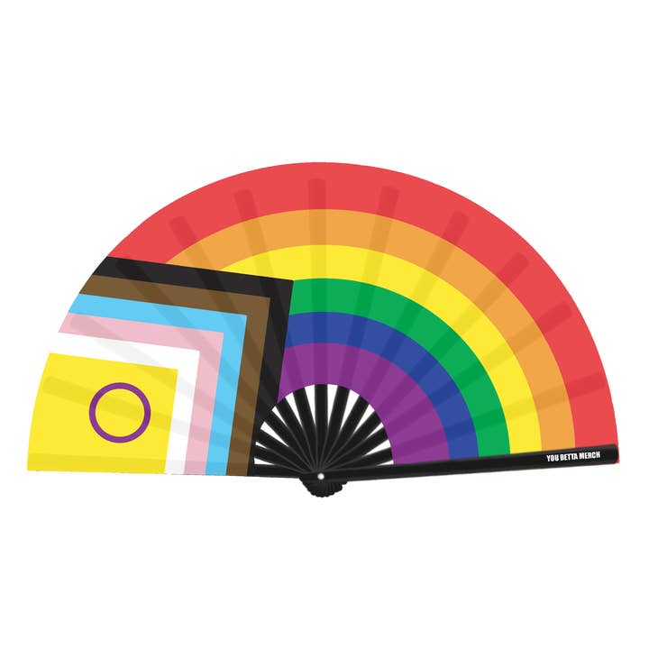 Progressive-Pride-Flaggen-Fan für den Großhandel von You Betta Merch