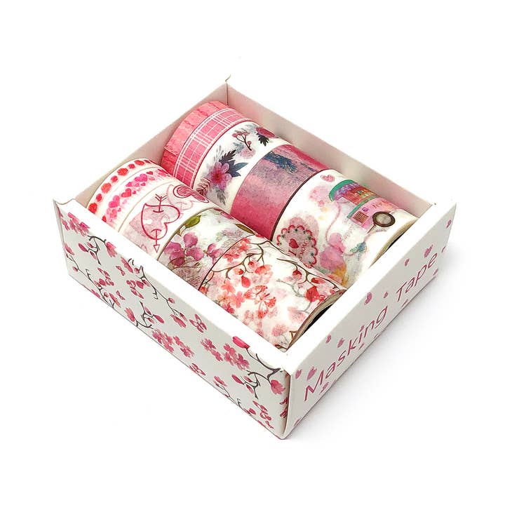 Romantic Pink Washi Tape Set (10 rolls) for wholesale by Allydrew