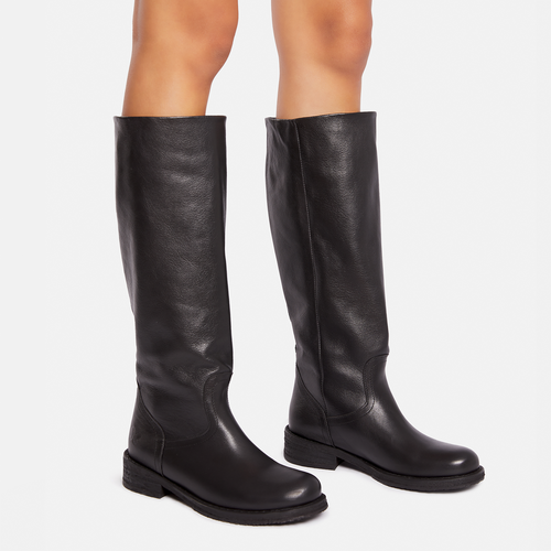 Women´S Leather Biker Boots - Cooper A712 Dye Black for wholesale on Faire3