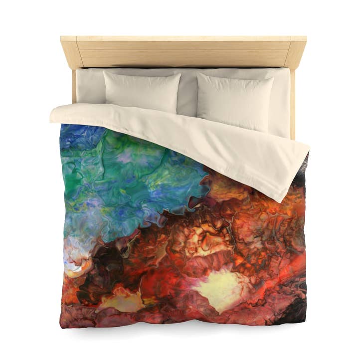 Aura Splash Eld vs Vatten mikrofiberpåslakan för wholesale av Rainbow City