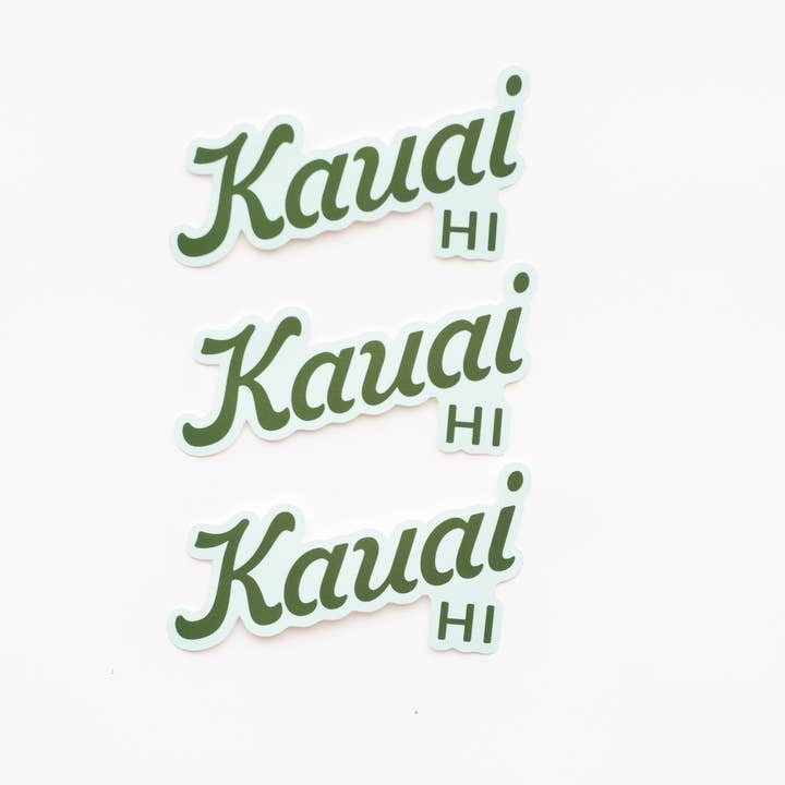 Union Made - Wholesale Sticker - Kauai Lettering Vinyl Sticker - Hawaii2