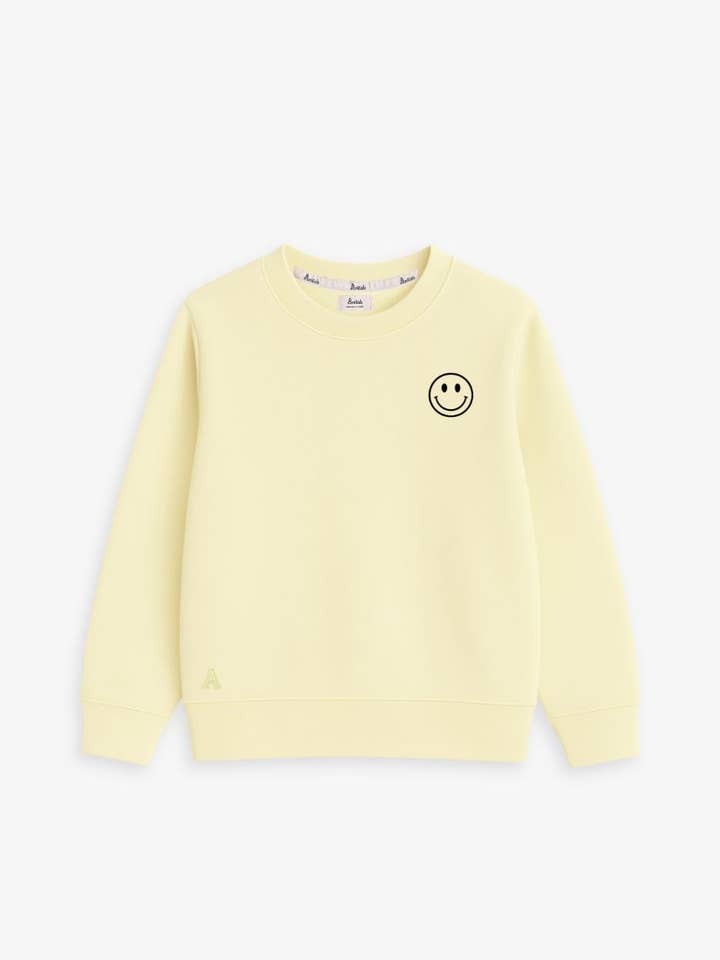 BÉBÉS & ENFANTS - SWEAT LIGHT YELLOW | SMILE pour la vente par Anitials