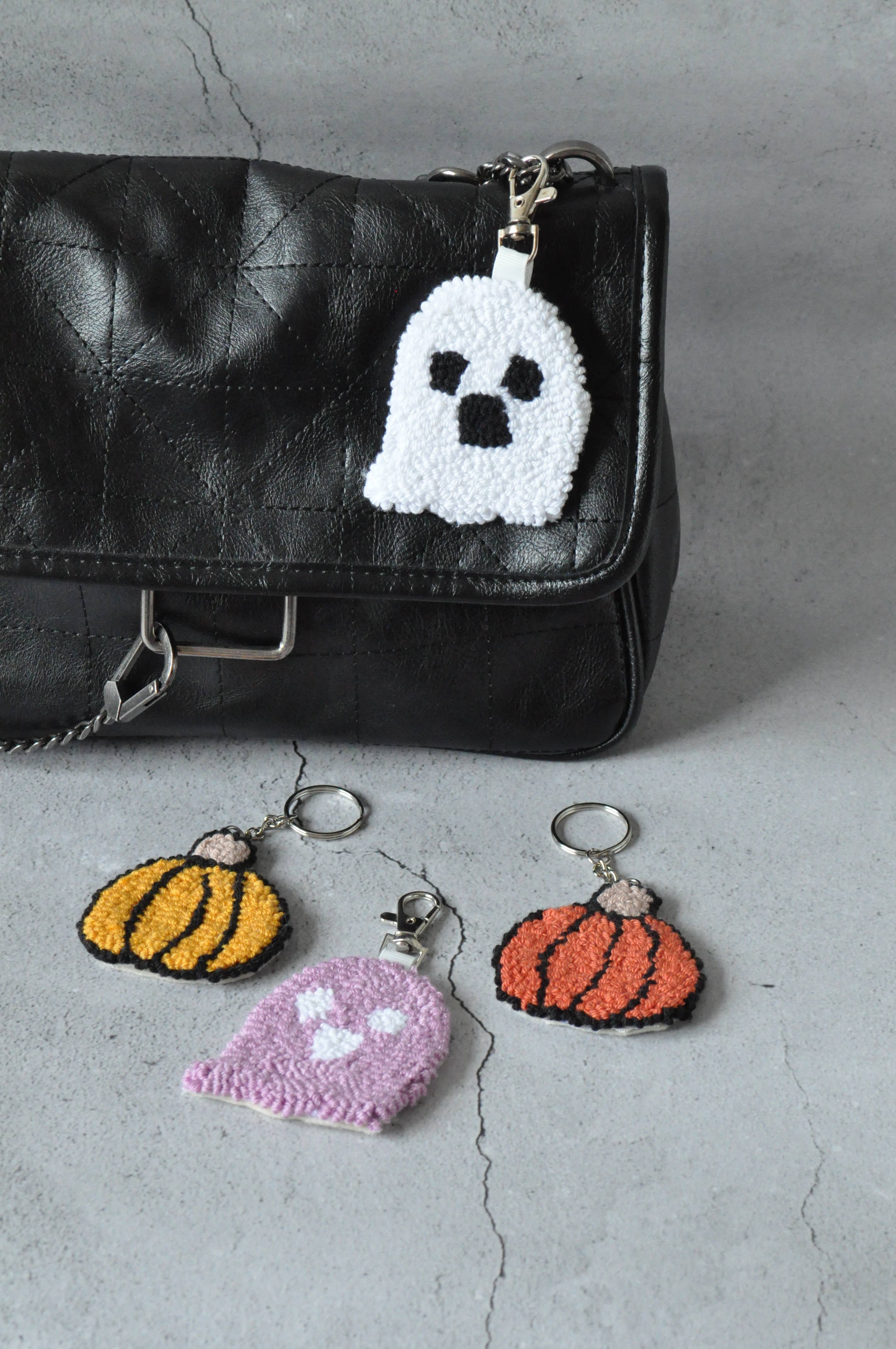 TheMellys – wholesale Keychain – Women's – Halloween  Punch Needle Keychain, Spooky Bag Charm7