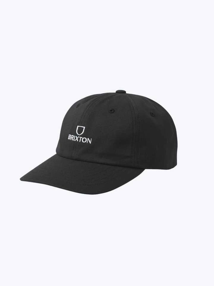 Alpha Netplus Adjustable Hat - Black/White Rinse for wholesale by Brixton