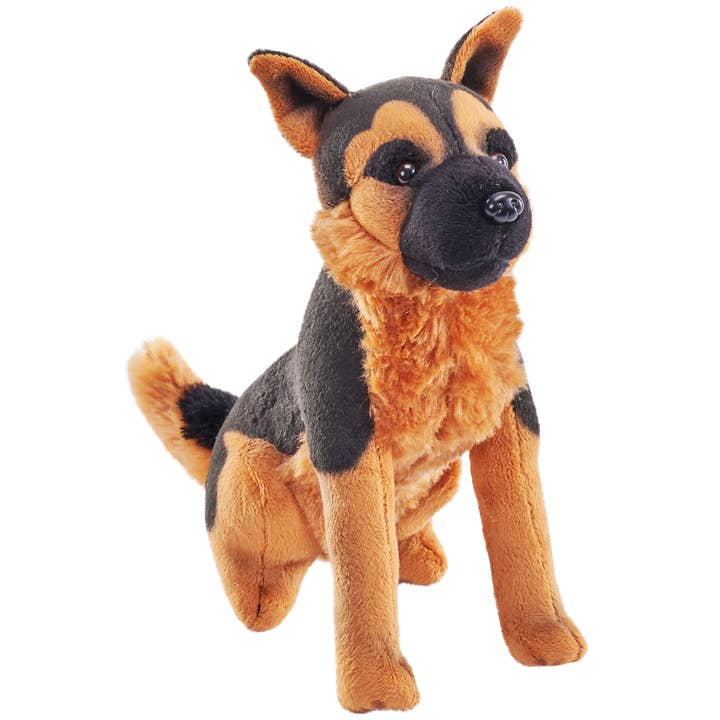 Rescue German Shepherd Stuffed Animal W Sound 5.5" for wholesale by Wild Republic