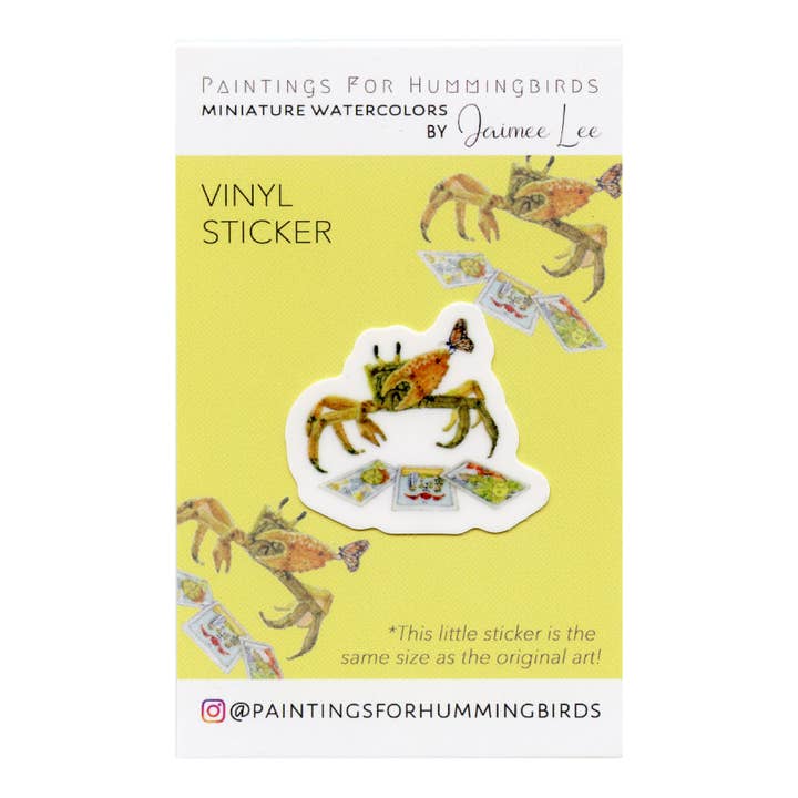 Adhesivo de vinilo «Cancer» para venta al por mayor de Paintings For Hummingbirds
