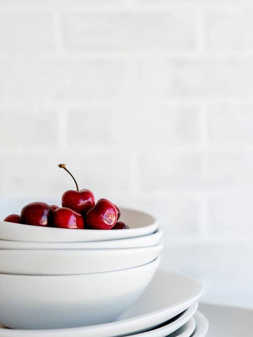 'Cerises I' Fine Art Photography Print for wholesale by White Hill Home