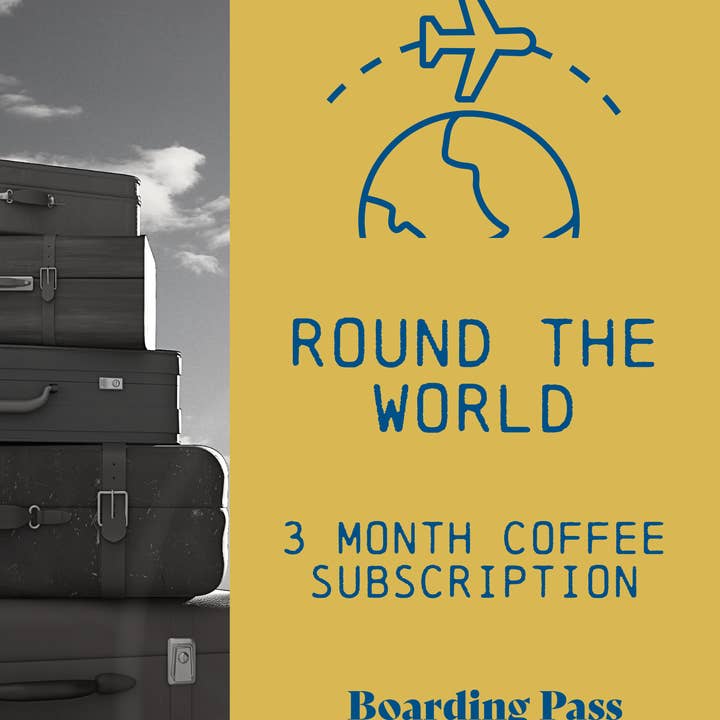 ”Runda världen” -paketet (Tre månader) för wholesale av Boarding Pass Coffee