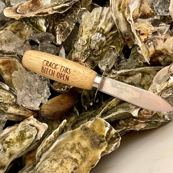 Dirty Grove by Hazel Grove Customs - Wholesale Kitchen/Utility Knife - Personalized Oyster Shucker, Engraved Oyster Shucker2