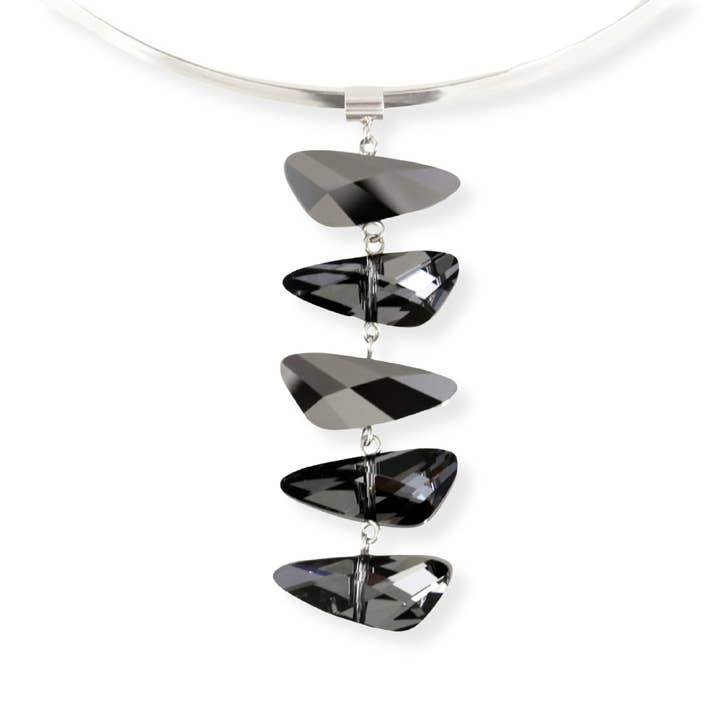 Reflections Necklace in Silver Night for wholesale by Riina Mettas Jewelry