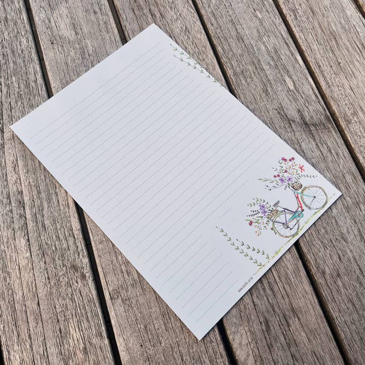 Letterhead A4 | "Summer Wheel | Recycled Paper | Lined for wholesale by Annelis Art