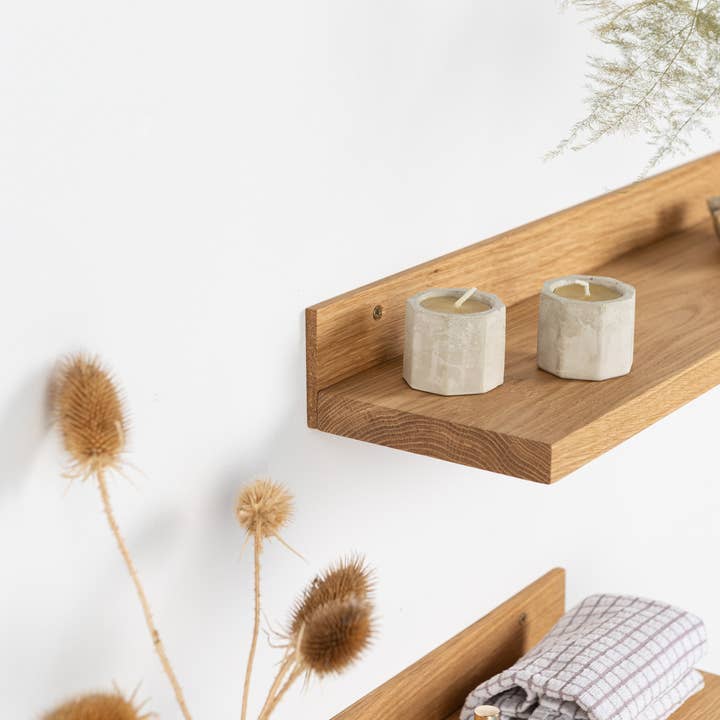 ValiaiDesign - Vendita all'ingrosso Mensole da parete - Mensola a muro galleggiante in legno di quercia4