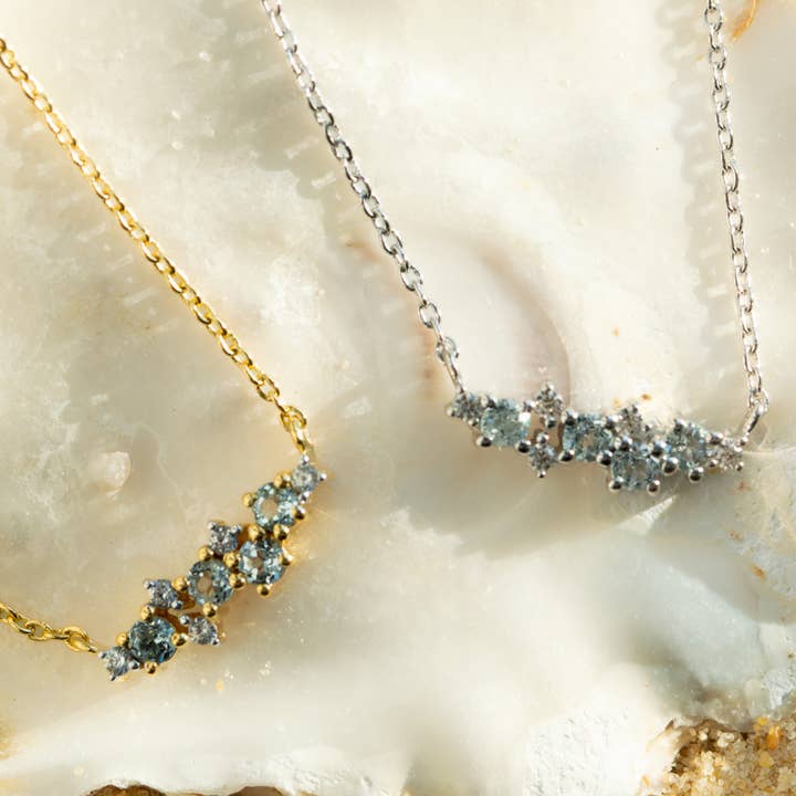 Silver Elara Necklace for wholesale by Dainty London