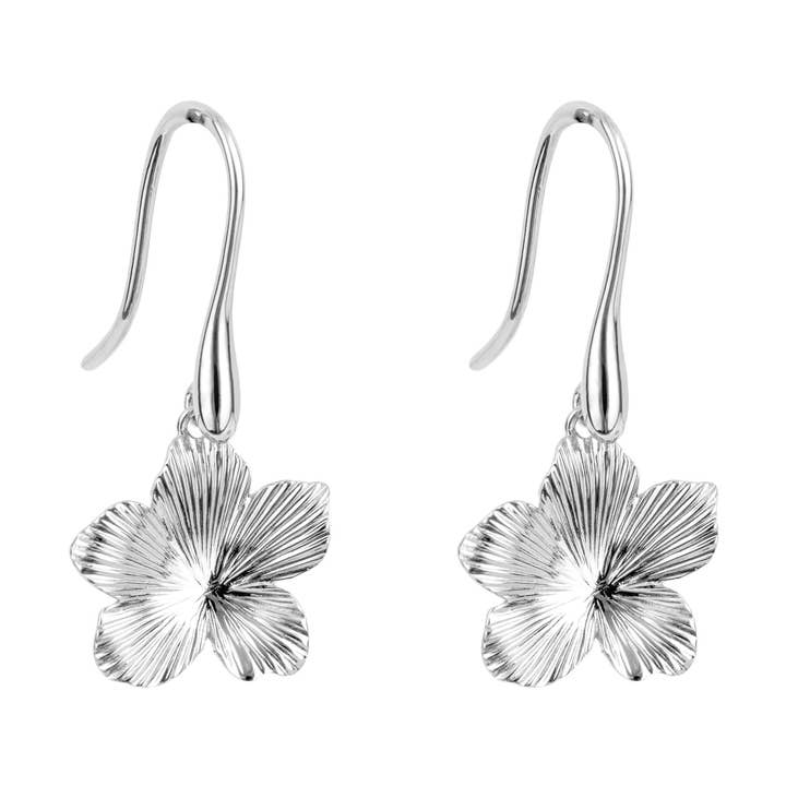 3D Floral Drop Earrings for wholesale by Gecko Jewellery