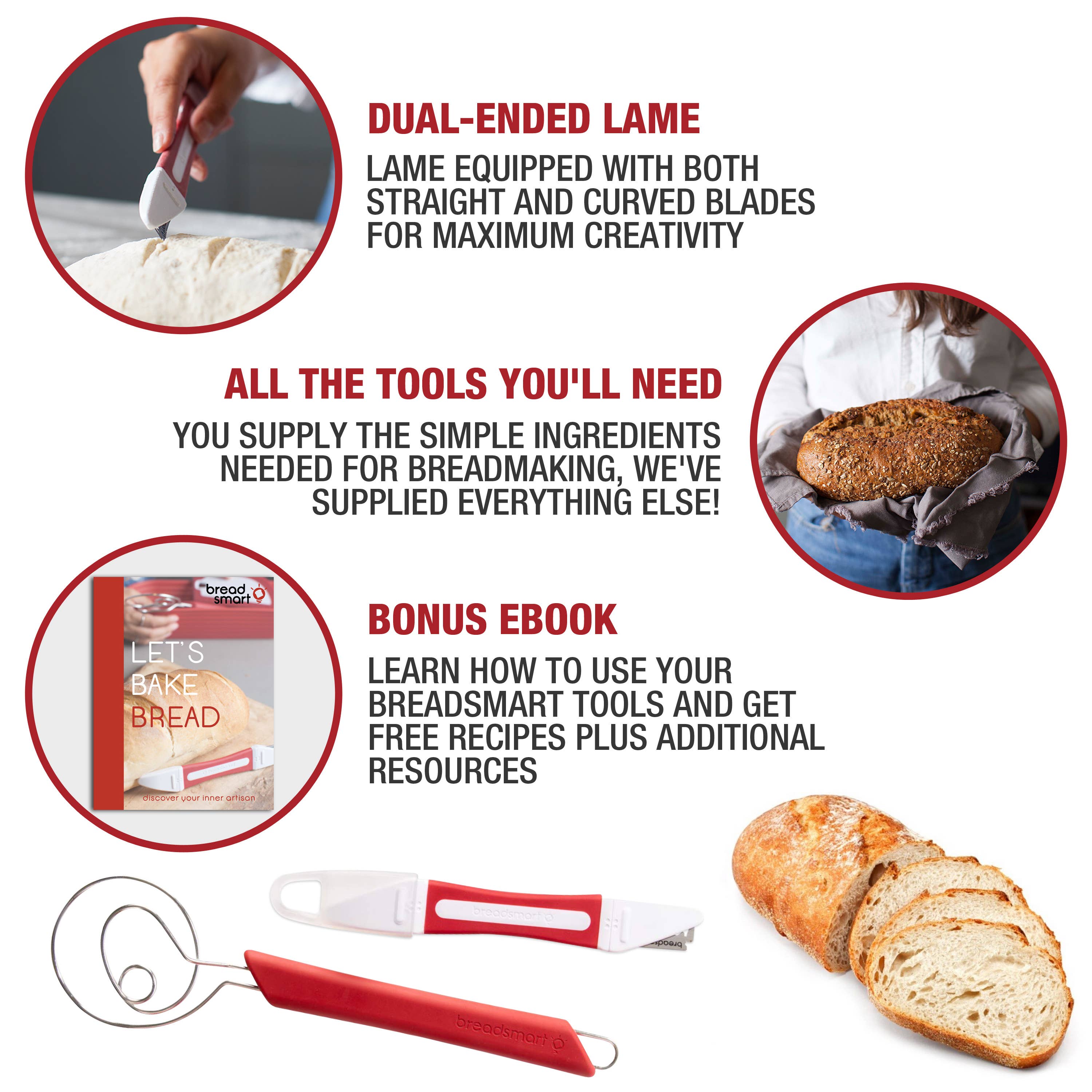 Breadsmart - Wholesale Kitchen Tool/Gadget - Breadsmart 5pc Bread Making Kit2