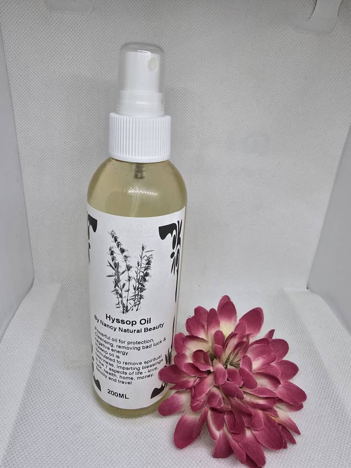Huile de purification à l'hysope | Huile corporelle à l'hysope sacrée pour la vente par Nancy Natural Beauty Skincare