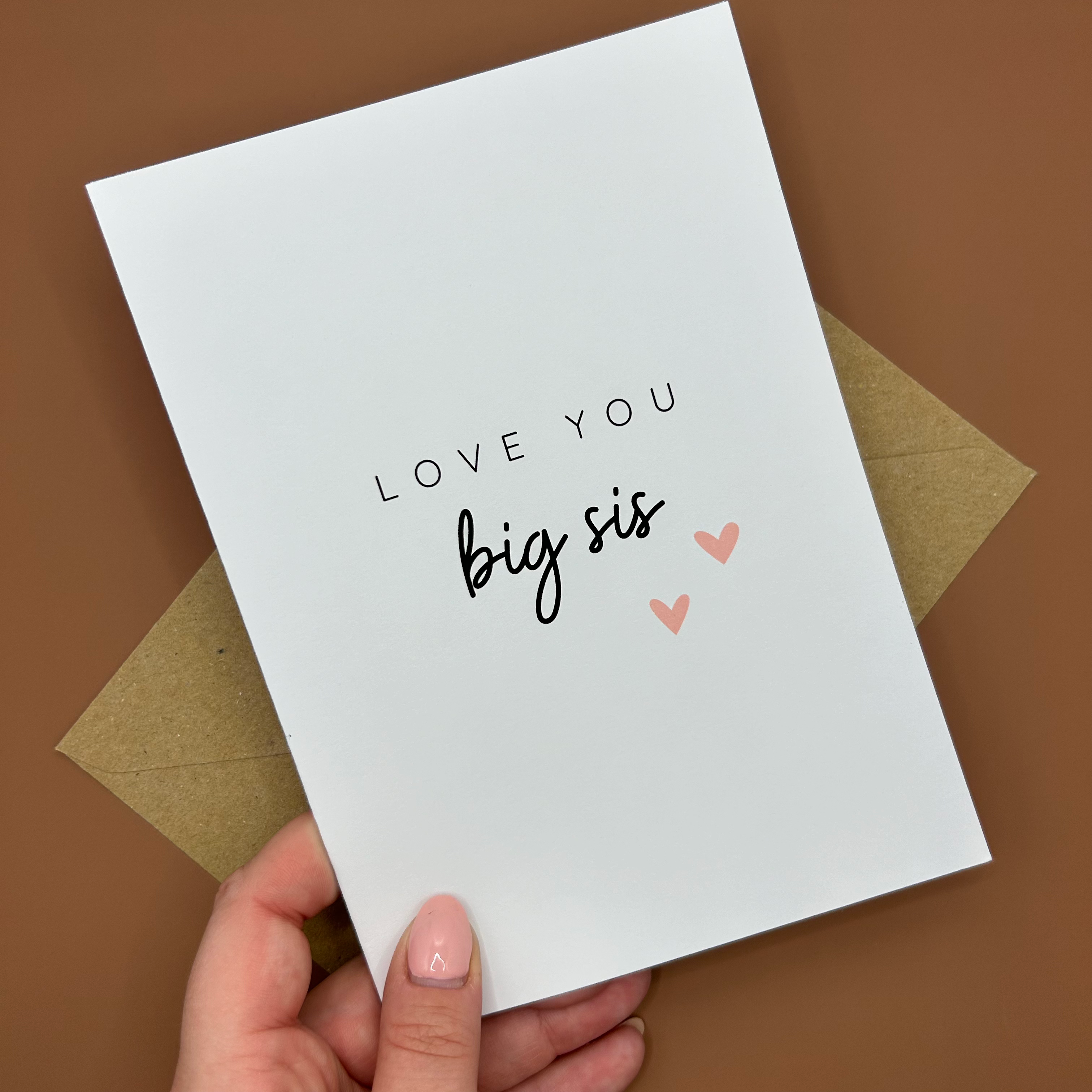 Swale Studios – wholesale Love card – Love You Big Sis Greeting Card1