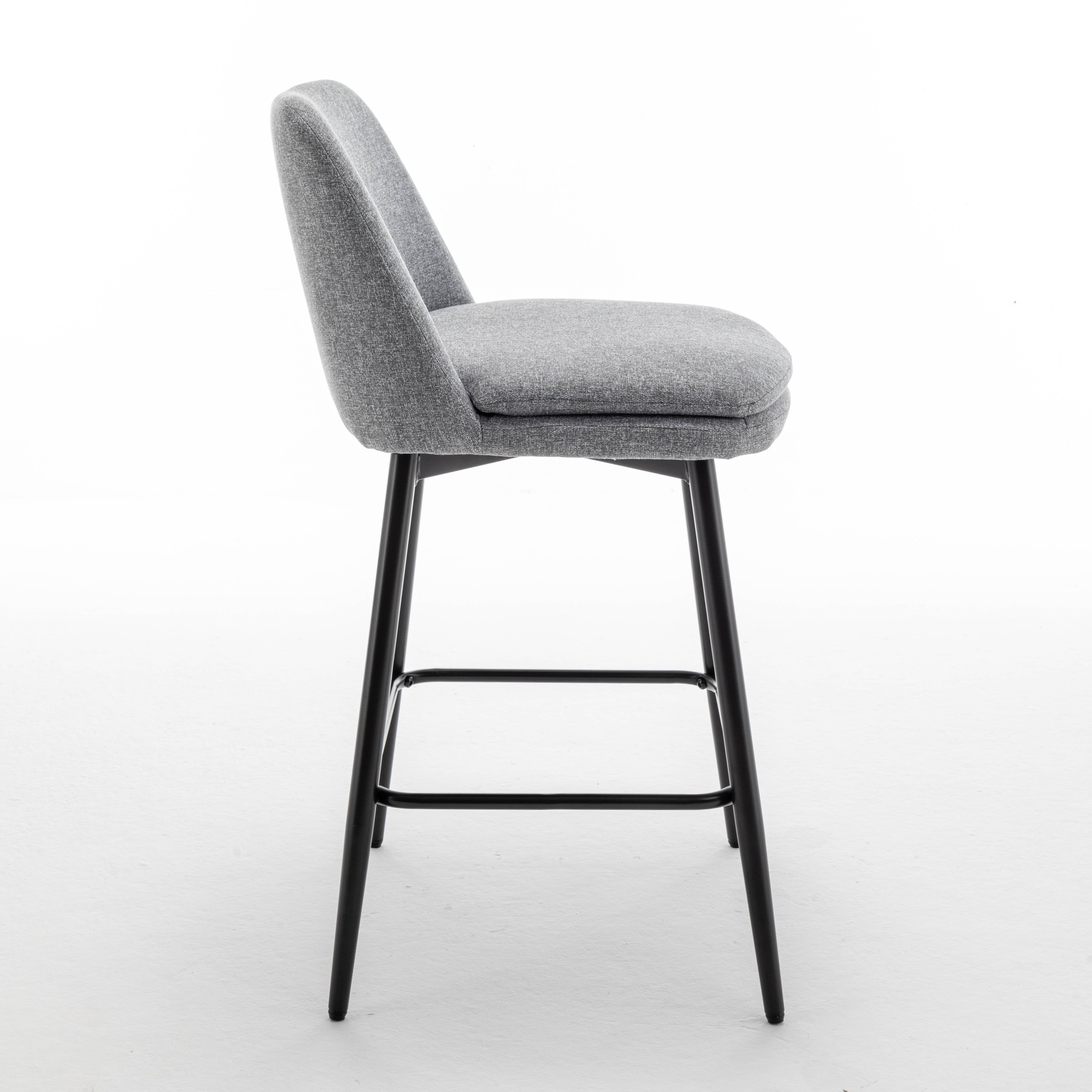 HOMYCASA DESIGN INC - Vente Tabouret - Tabourets de Comptoir Pivotants Ensemble Hauteur 26" Option Lin/Cuir PU10