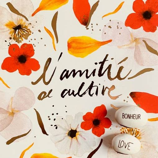 TG03- Map and 2 engraved seeds to plant for wholesale by Editions de Mai