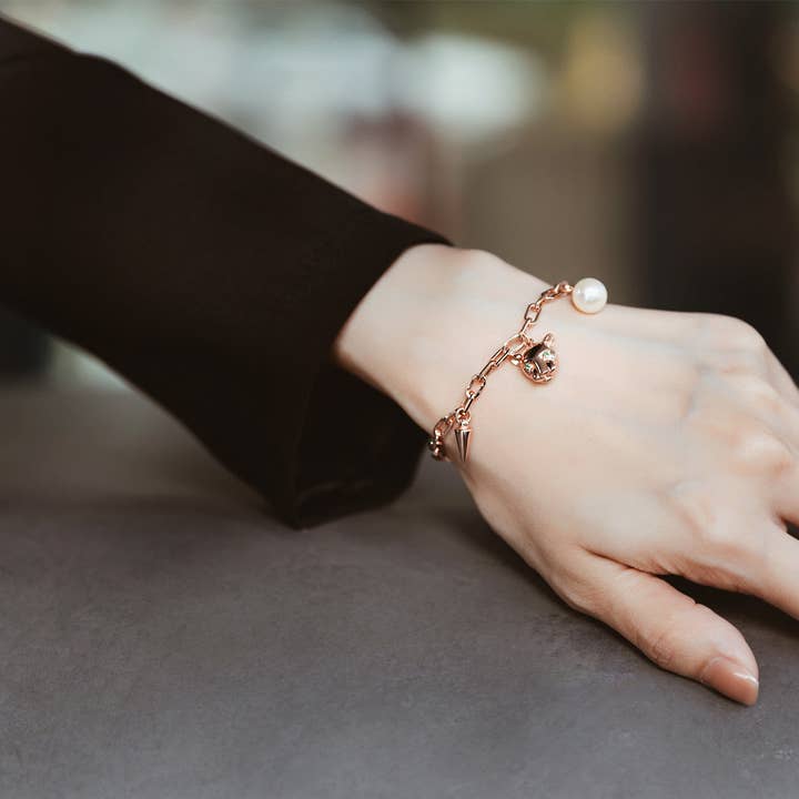 New Yorker ferskvandsperle armbånd WB00073 | Regnskov for engroshandel hos PEARLY LUSTRE