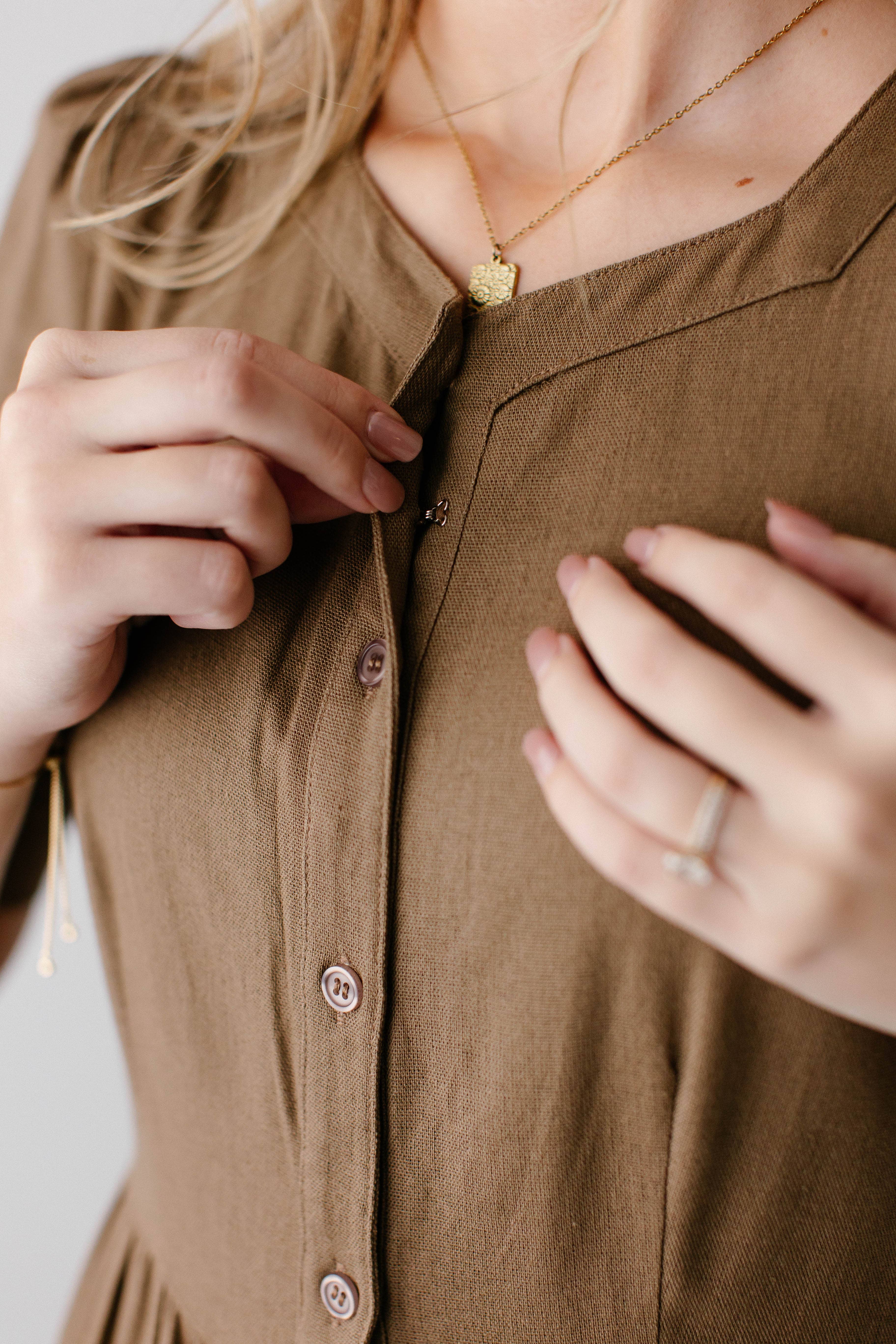 The Main Street Exchange - Wholesale Dress - Women's - 'Nora' Button Front A-Line Dress1