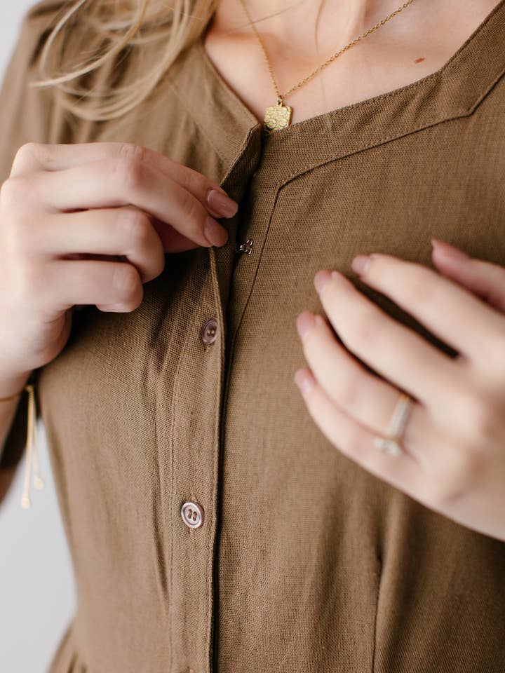 The Main Street Exchange - Wholesale Dress - Women's - 'Nora' Button Front A-Line Dress1