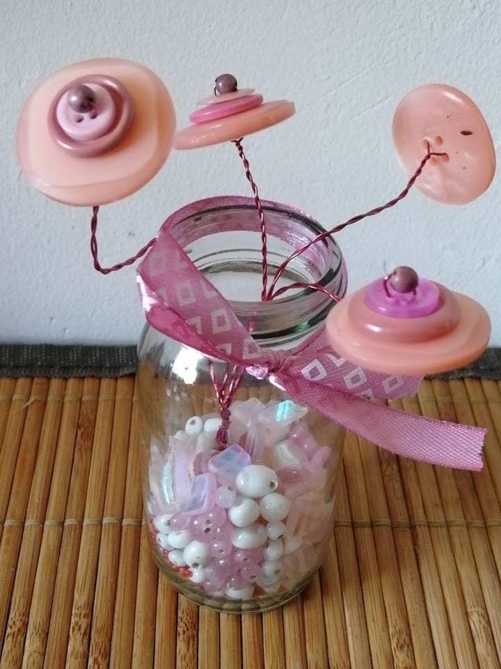 Bouquet of pink buds flowers for wholesale by Funnycreation