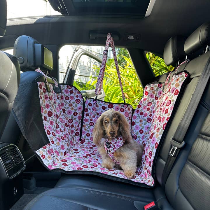 Pablo & Co. Boutique – wholesale Car seat cover – Kids & baby – Primrose: Deluxe Hammock Dog Car Seat Cover3