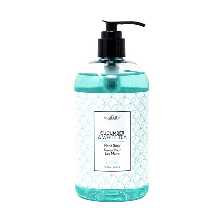 Cucumber & White Tea Hand Soap 16 fl oz for wholesale by Vitabath