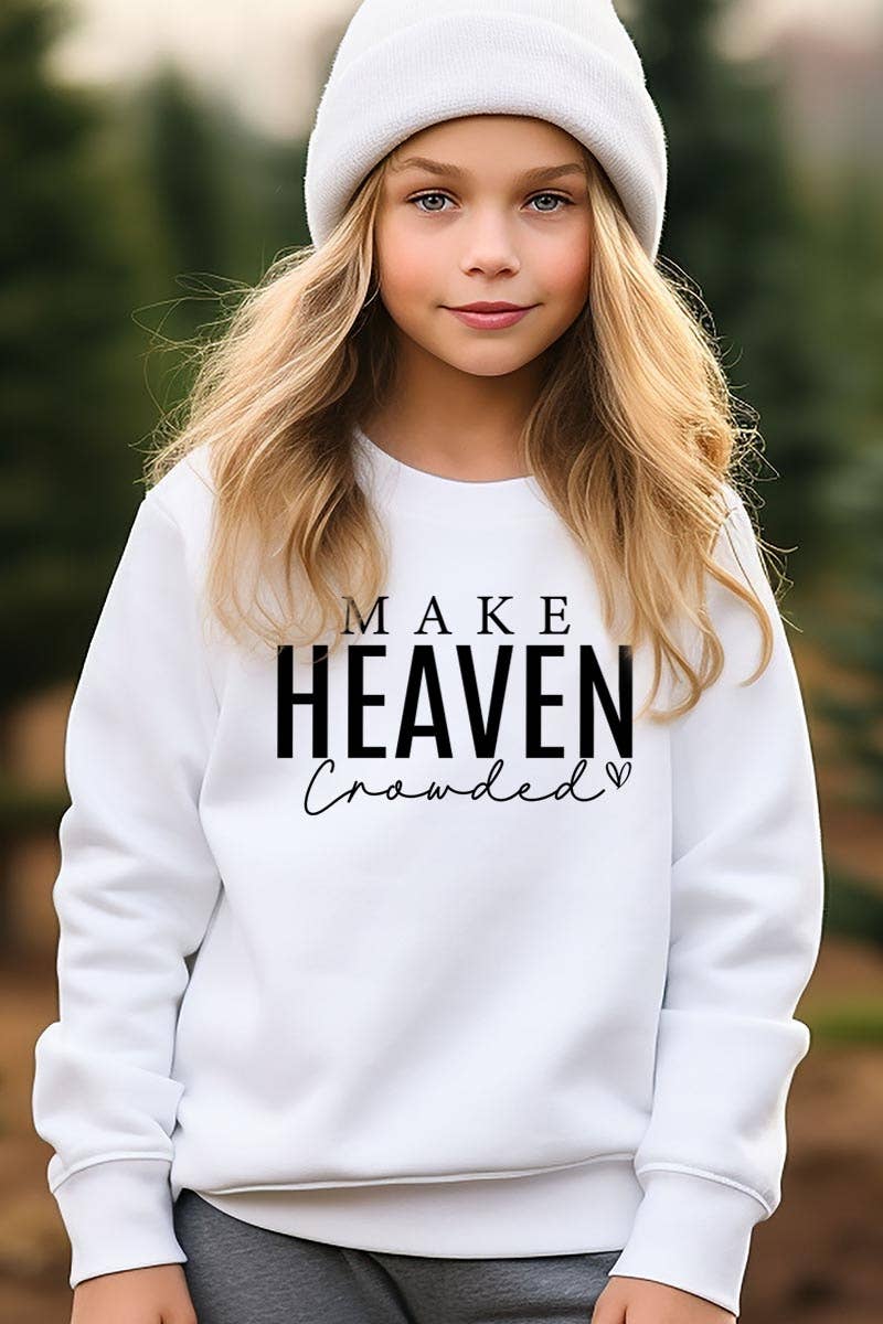Pink Irene Wholesale - Wholesale Shirt - Women's - Make Heaven Crowded Kids Graphic Sweatshirt2