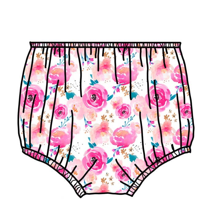 Blushing Florals- Bloomers for wholesale by Wandering Child Co