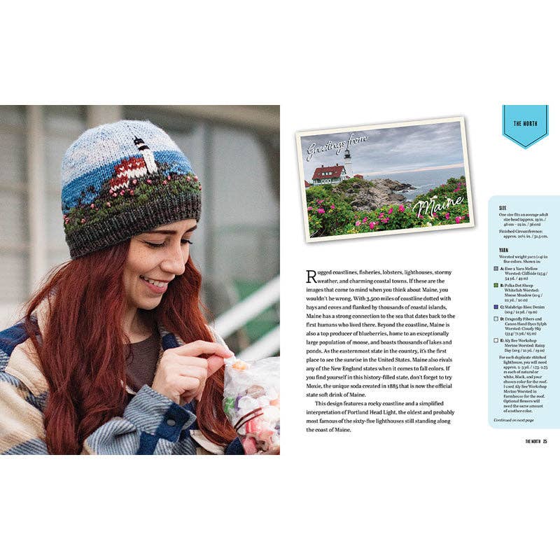Insight Editions - #1 Pop Culture Publisher - Wholesale Crafts, Hobbies & DIY Book - Knitting the U.S.A. - 50 Beanies From 50 States (NEW!)1