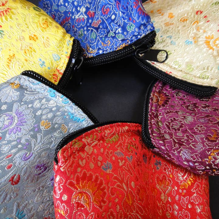 Tika - Wholesale Pouch - Women's - Brocade Zipper Pouch - Medium3