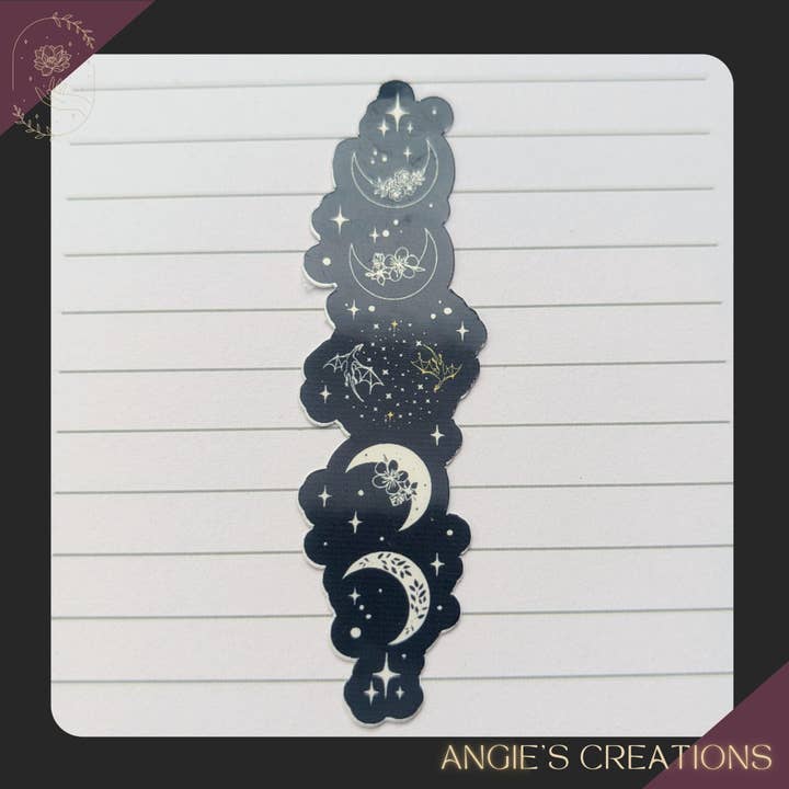 Dragons Flying & Moon Phases Sticker • Fourth Wing Inspired for wholesale by Angie's Creations