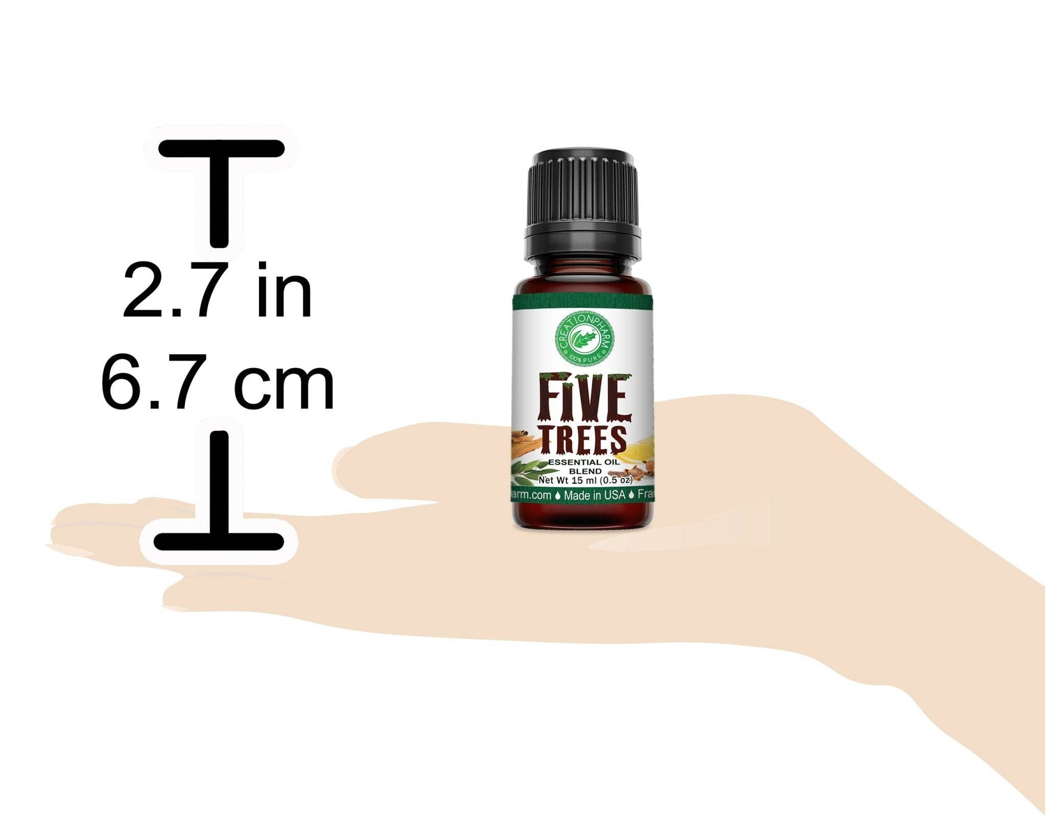 Creation Farm Inc – wholesale Essential oil – Five Trees Essential Oil Blend Cinnamon Clove Eucalyptus Rosemary Lemon Frankincense Pure Multi Purpose Aromatherapy Oil1