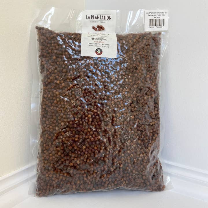 Organic Red Kampot pepper 1kg for wholesale by La Plantation Fair Spices