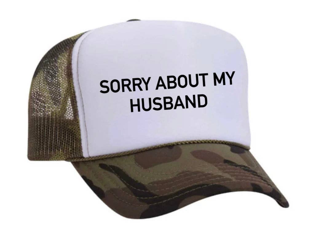 Inappropriate Trucker Hats - Wholesale Trucker Hat - Women's - Sorry About My Husband Trucker Hat17