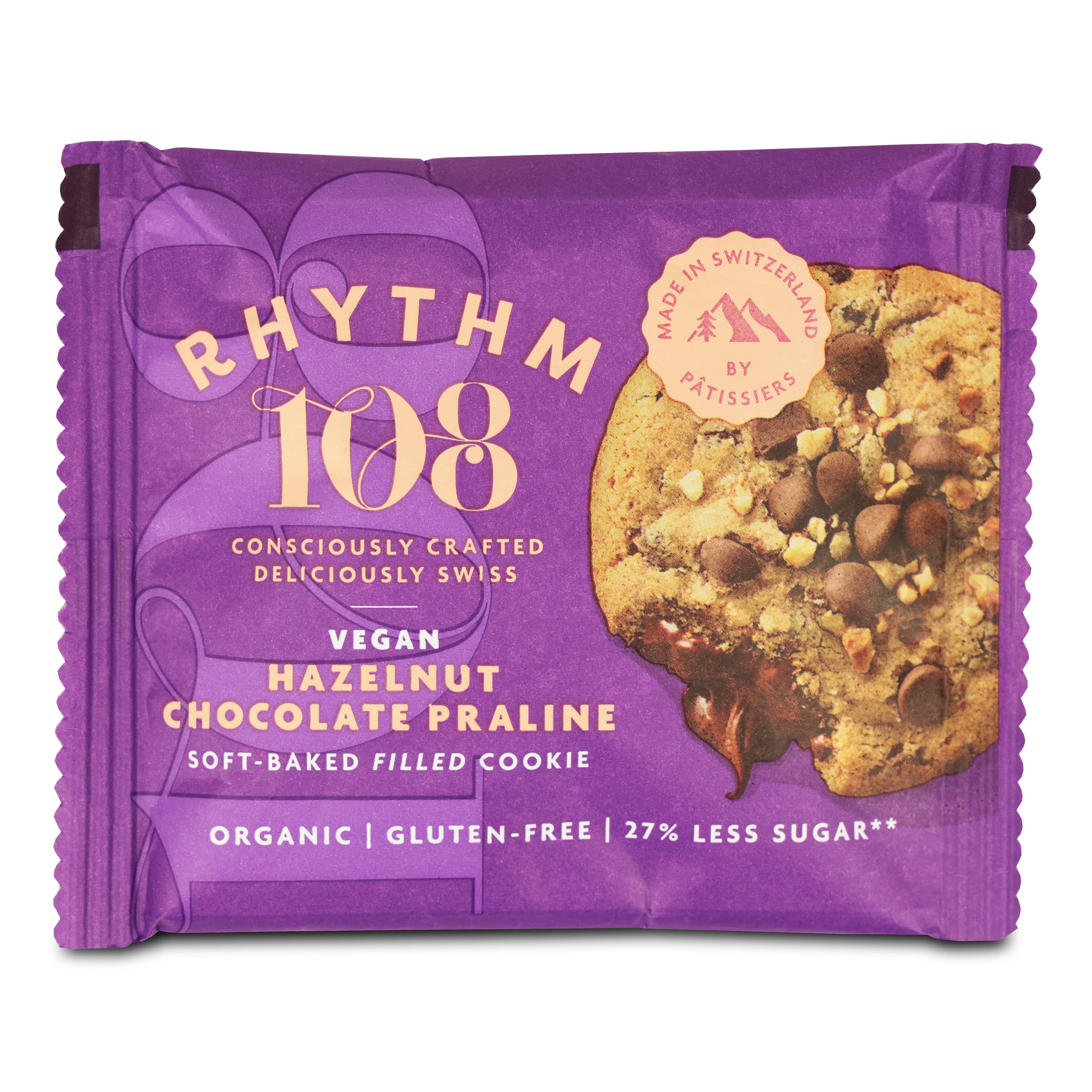 Rhythm108 – Großhandel Cookie – Vegane Haselnuss-Schoko-Praline weich gebacken gefüllte Plätzchen 50g2