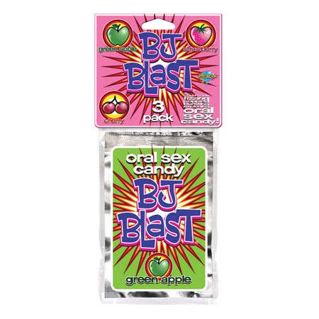 Sexology – wholesale Gummy – BJ Blast Oral Sex Candy 3-Pack (Strawberry, Cherry & Green Apple)