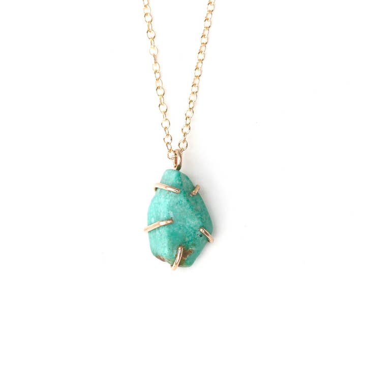 Raw Turquoise Necklace for wholesale by Alana Douvros Jewellery