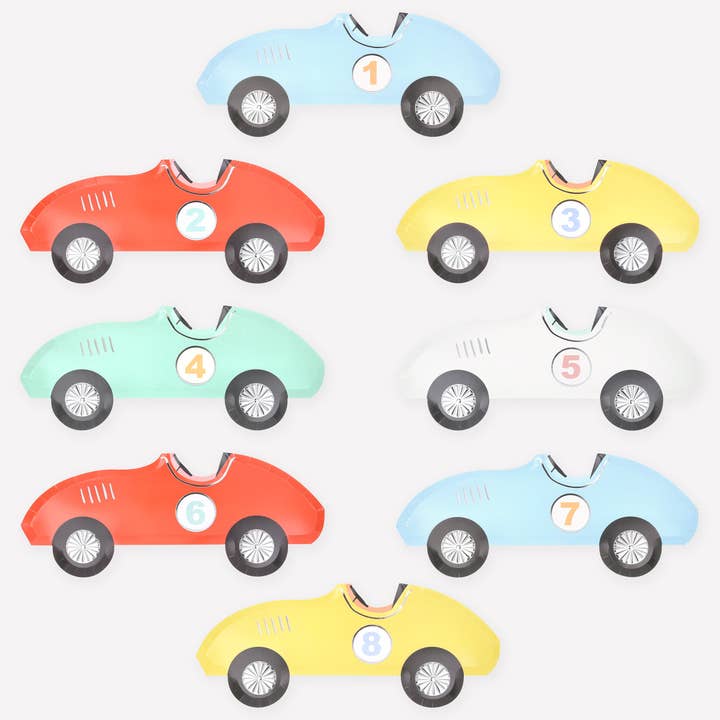 Race Car Plates for wholesale by Meri Meri