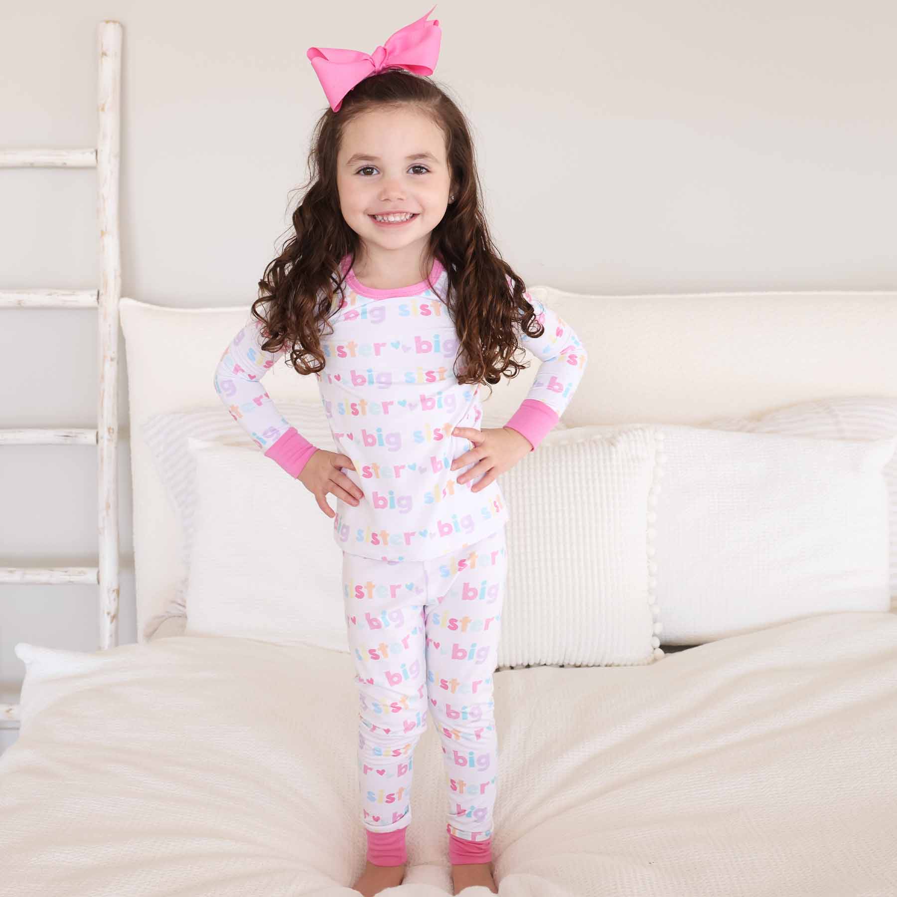 Caden Lane - Wholesale Sleepwear Set - Kids - Big Sister Two Piece Pajama Set6