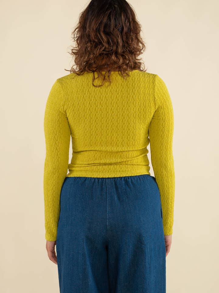 NLT - Wholesale Knit Top - Women's - Murphy Square Neck Textured Long Sleeve Top3