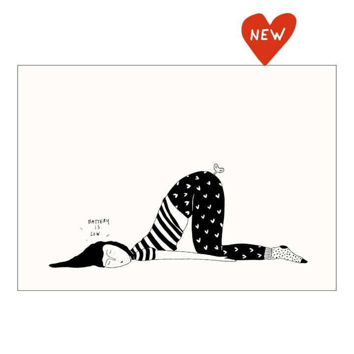 poster battery low A4 for wholesale by helen b