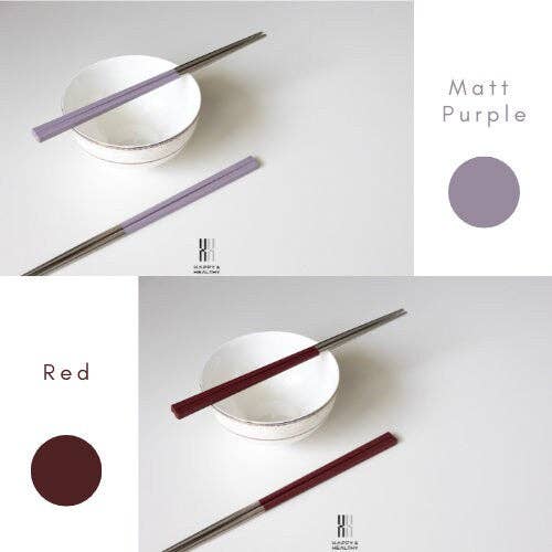 Gohobi （We cover U.S. import duties） - Wholesale Chopsticks - Happy & Health Stainless Steel Chopsticks2