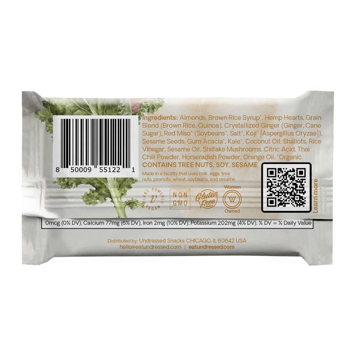 Undressed Snacks - Wholesale Snack Bar - Undressed Savory Salad Bar | Sesame Ginger